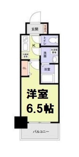 グランエクラ田島(1K/7階)の間取り写真
