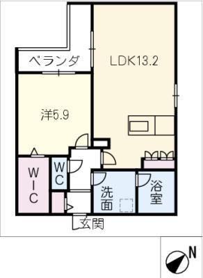 アトレ本山(1LDK/3階)の間取り写真