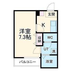FREYR弥生町(1K/1階)の間取り写真