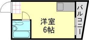 ビスタ加美(ワンルーム/2階)の間取り写真