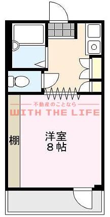 メディカルコーポII(1K/4階)の間取り写真