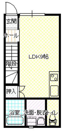 メゾンドシャルドネ(2LDK/1階)の間取り写真
