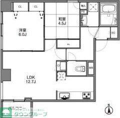 ベルフォーレ御徒町(2LDK/7階)の間取り写真