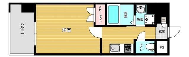 リファレンス小倉駅前(1K/7階)の間取り写真