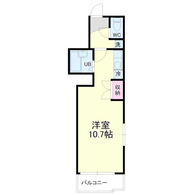 アップル第5マンション(ワンルーム/5階)の間取り写真