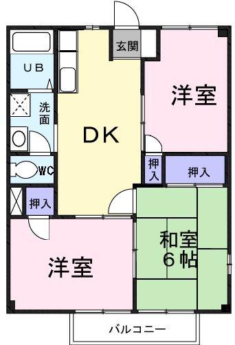 ハイツオリーブ(3DK/1階)の間取り写真