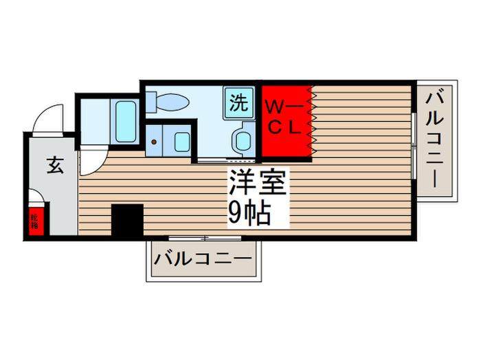 ホワイトコートⅡ(ワンルーム/5階)の間取り写真
