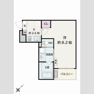 JACK MIKAWAANJOHIGASHII(1K/2階)の間取り写真