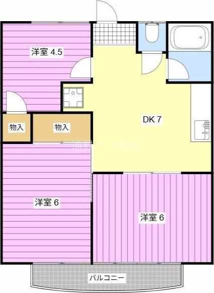 メゾン小池(3DK/2階)の間取り写真