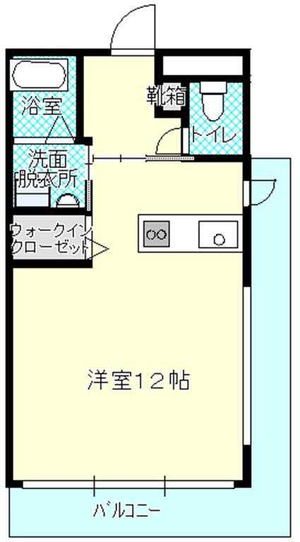 ミコノスマンション(ワンルーム/4階)の間取り写真