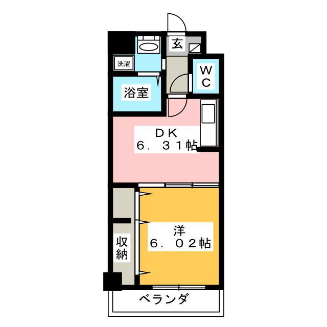 NOWA BUILD.V(1DK/4階)の間取り写真