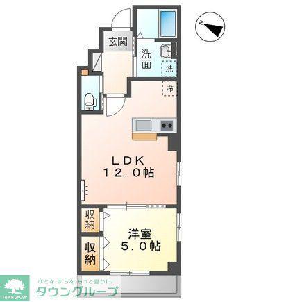 エステルナ(1LDK/2階)の間取り写真