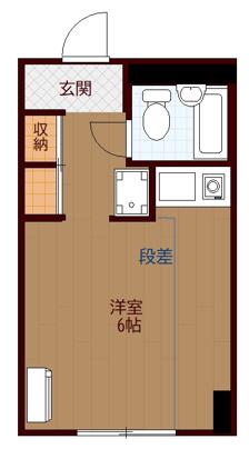 シエル川崎(ワンルーム/1階)の間取り写真