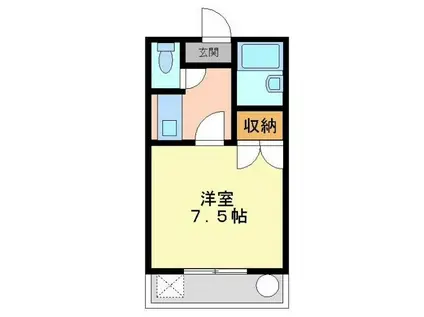 T&Kマンション(1K/1階)の間取り写真