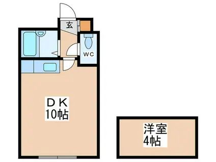 SOC189(1DK/5階)の間取り写真