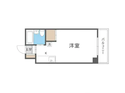 ベストール南大通(1K/5階)の間取り写真