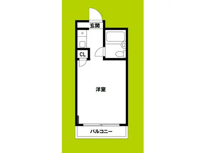 センチュリー21(ワンルーム/5階)の間取り写真