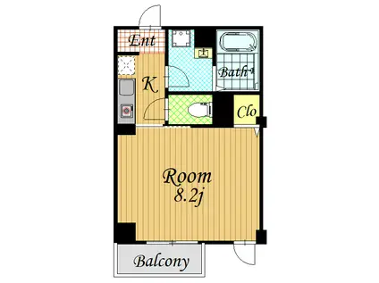 中野ビル(1K/5階)の間取り写真