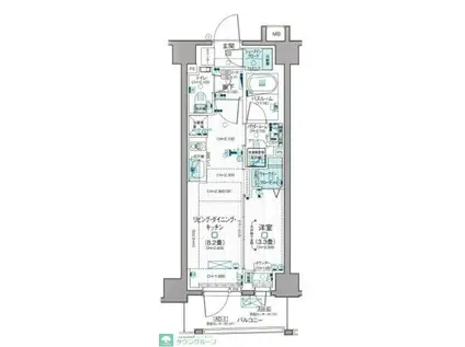 デュオステージ中野(1LDK/4階)の間取り写真