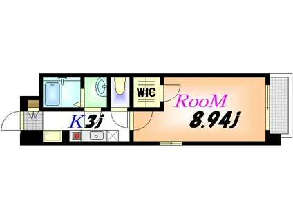 第32友建ビル(1K/6階)の間取り写真