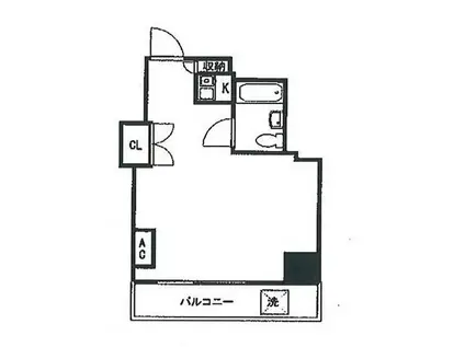 ビューハイム三ノ輪(ワンルーム/3階)の間取り写真