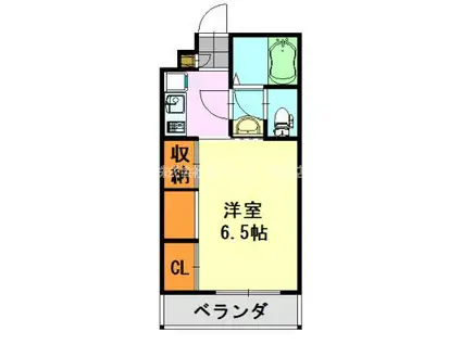 リブリ・エクセル長洲(1K/2階)の間取り写真