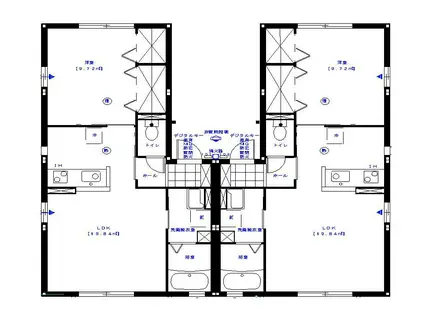 パルフェ大槻(1LDK/2階)の間取り写真