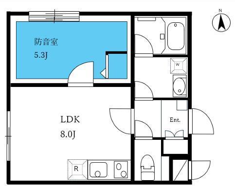 ASTILE STUDIO SUMIDAHIKIFUNE(1LDK/5階)の間取り写真