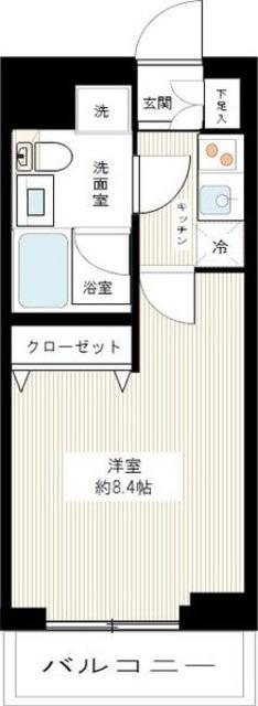 ARCOBALENO HANEDA(1K/4階)の間取り写真