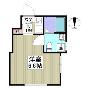 フォルテ西川口(1K/1階)の間取り写真