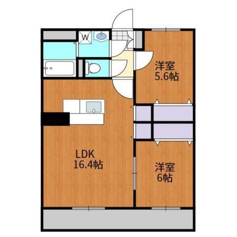 リフォーレ(2LDK/1階)の間取り写真
