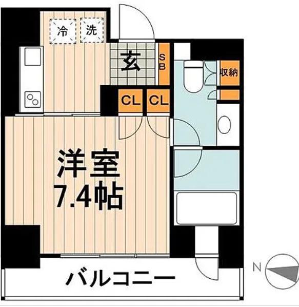 パークアクシス本郷の杜(1K/10階)の間取り写真
