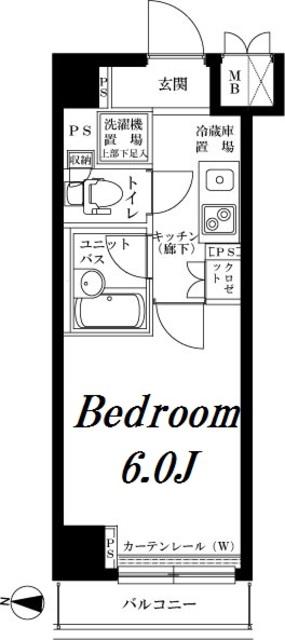 ルーブル池上伍番館(1K/3階)の間取り写真