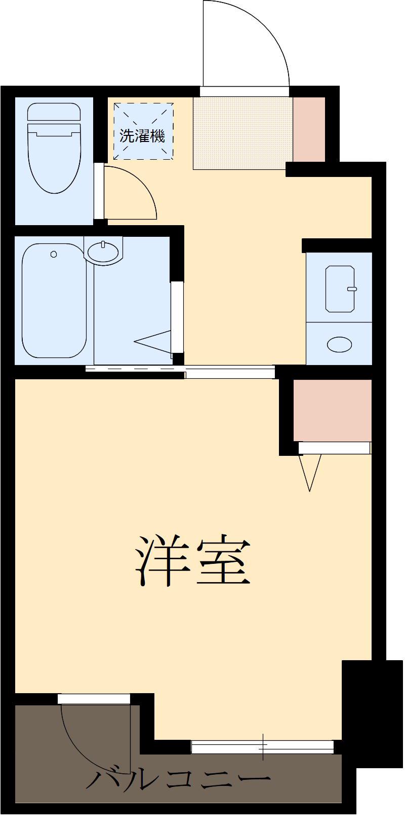 スカイコート文京本郷(1K/8階)の間取り写真