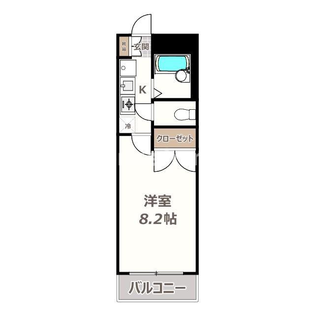 メゾンプレジール(1K/2階)の間取り写真