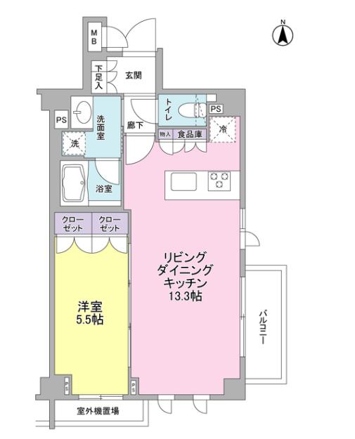 サンシャイン松本NO.17(1LDK/1階)の間取り写真