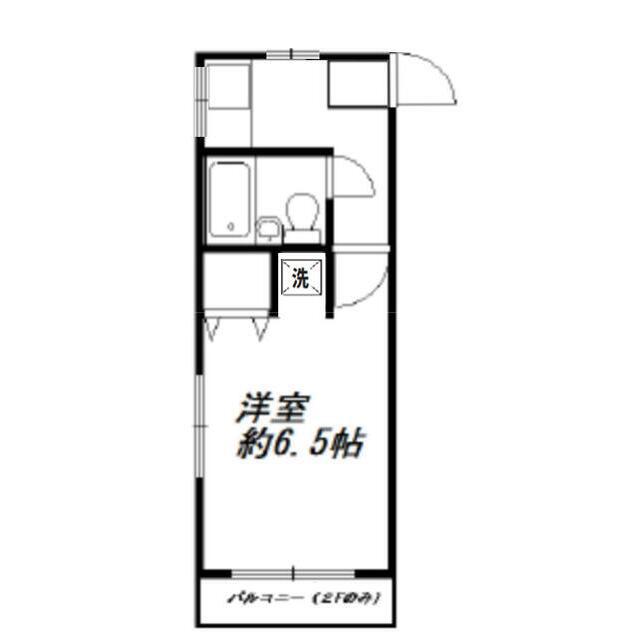 AQUA COURT(1K/1階)の間取り写真