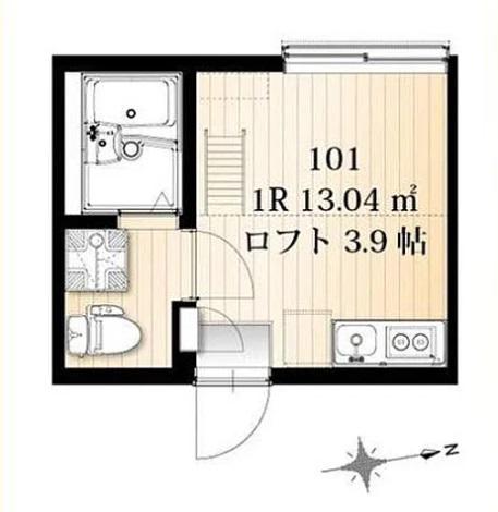 AZEST-RENT羽田12(ワンルーム/2階)の間取り写真