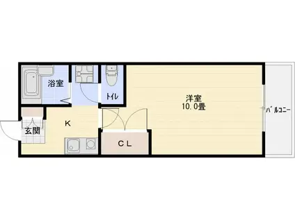 コンドウハイツ(1K/2階)の間取り写真