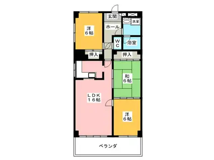 BASIS K(3LDK/3階)の間取り写真