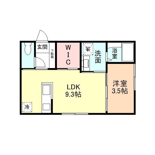 LOKAHI(1LDK/1階)の間取り写真