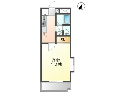 ロイヤルパレス林 I号棟(1K/3階)の間取り写真