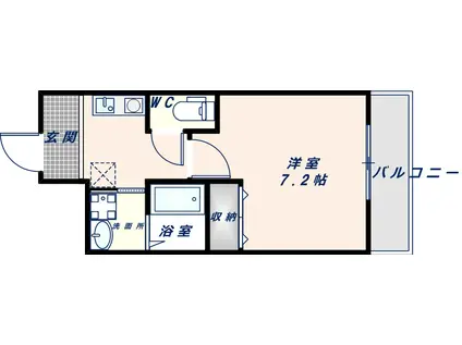 フジパレス今津中III番館(1K/1階)の間取り写真