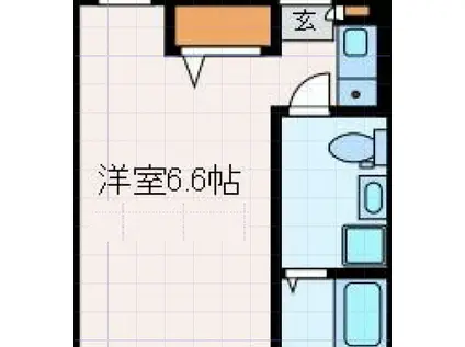 アイリス堀切(ワンルーム/1階)の間取り写真