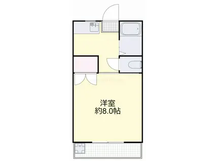 フローリッシュ神田II棟(1K/4階)の間取り写真