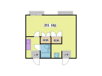 ワンルーム・KOYO(1K/2階)の間取り写真