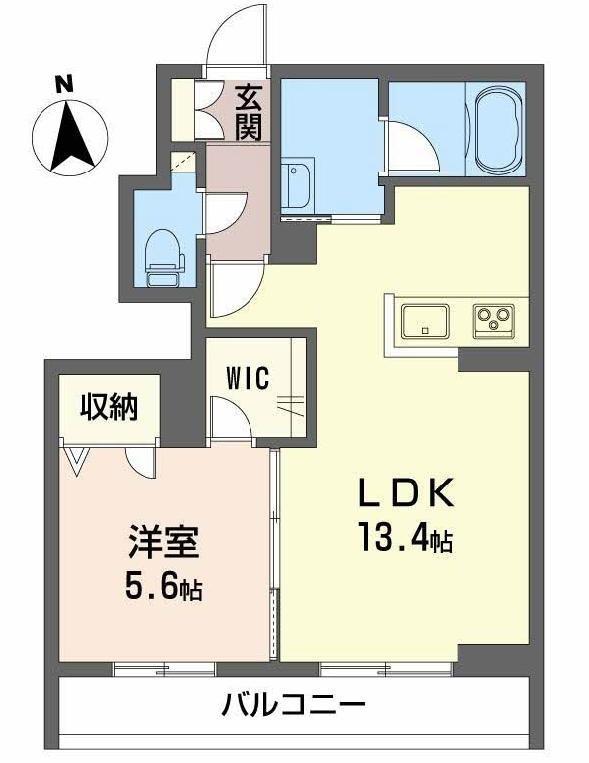 スマイリング桜田(1LDK/1階)の間取り写真