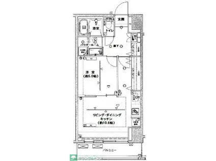 ARTESSIMO CREA(1LDK/5階)の間取り写真