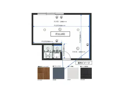 プライム赤坂(ワンルーム/3階)の間取り写真