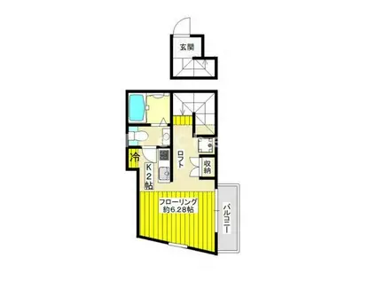 GRANDE HOUSE 中板橋(ワンルーム/3階)の間取り写真